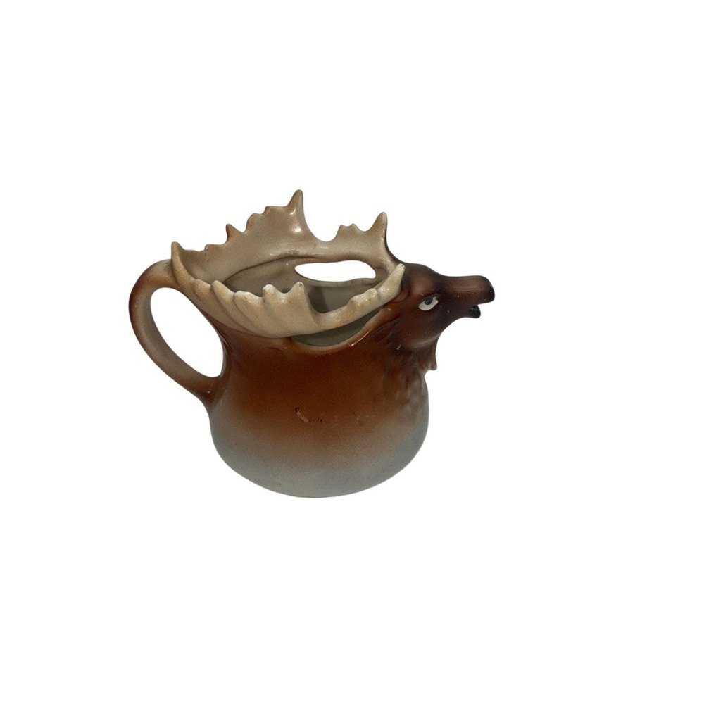 Vintage Moose Pitcher Austria Figural Pottery Creamer 1930s - Picture 6 of 10